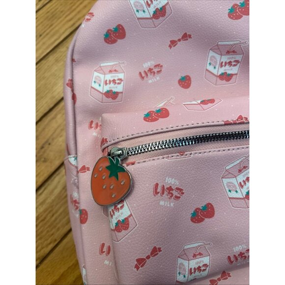 Strawberry Milk Hot topic Pink Backpack in Great Condition - Picture 3 of 8